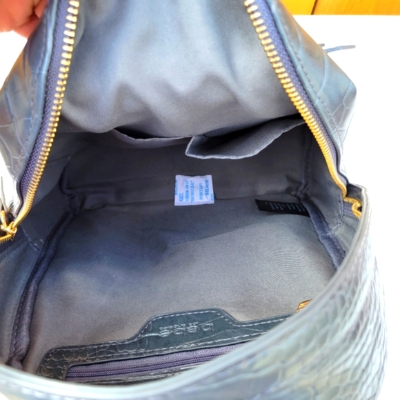 New Bebe Rena Croco Small Backpack Grey - Picture 11 of 15